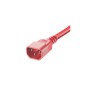 Panduit NPCA04-X cavo di alimentazione Rosso 2,4 m IEC C14 IEC C13