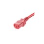 Panduit NPCA04-X cavo di alimentazione Rosso 2,4 m IEC C14 IEC C13