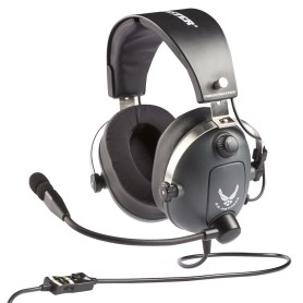 Thrustmaster T.Flight U.S. Air Force Cuffie Cablato A Padiglione Aviazione Nero, Grigio (4060196)