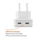 CHARGEPLUS DUAL USB-C SLIM WALL 45W (CY5787PDWCH)