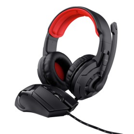 Trust 24761 cuffia e auricolare Cablato A Padiglione Giocare Nero, Rosso
