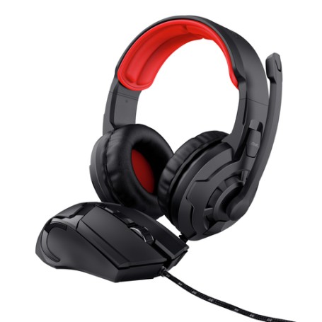 Trust 24761 cuffia e auricolare Cablato A Padiglione Giocare Nero, Rosso