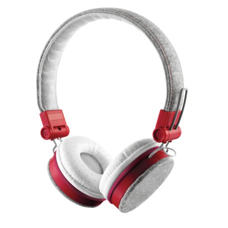 Trust Fyber Auricolare Cablato A Padiglione Musica e Chiamate Grigio, Rosso (20073)