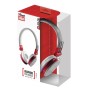 Trust Fyber Auricolare Cablato A Padiglione Musica e Chiamate Grigio, Rosso (20073)