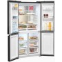 Exquisit MD430-100-WS-201 Frigorifero combinato a doppia porta affiancata, larghezza 83,6 cm, 432 L