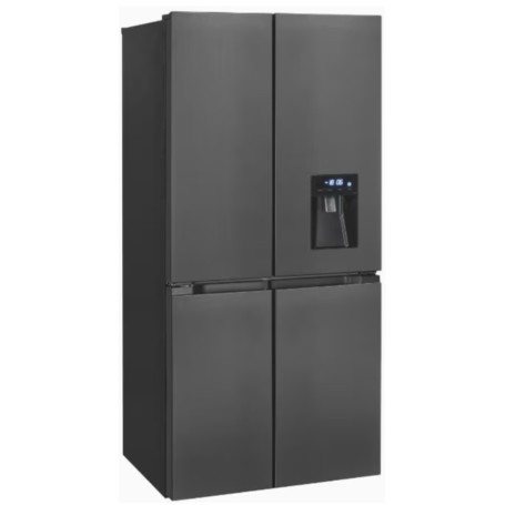 Exquisit MD430-100-WS-201 Frigorifero combinato a doppia porta affiancata, larghezza 83,6 cm, 432 L