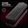 Axagon EEM2-GAM, USB-C 10Gbps - NVMe & SATA SSD GAME M.2 box, bezšroubkový Box esterno SSD Nero