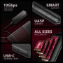 Axagon EEM2-GAM, USB-C 10Gbps - NVMe & SATA SSD GAME M.2 box, bezšroubkový Box esterno SSD Nero