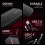 Axagon EEM2-GAM, USB-C 10Gbps - NVMe & SATA SSD GAME M.2 box, bezšroubkový Box esterno SSD Nero