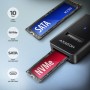 Axagon ADM2-CM contenitore di unità di archiviazione Box esterno SSD Nero M.2 Alimentazione USB