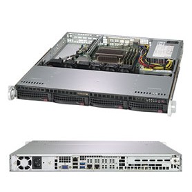 Supermicro 5019C-M Intel C246 LGA 1151 (Presa H4) Rack (1U) Nero (SYS-5019C-M)