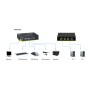 LevelOne KVM-0221 switch per keyboard-video-mouse (kvm) Nero, Verde