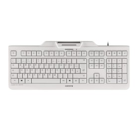 CHERRY KC 1000 SC tastiera Universale USB AZERTY Belga Bianco (JK-A0100BE-0)