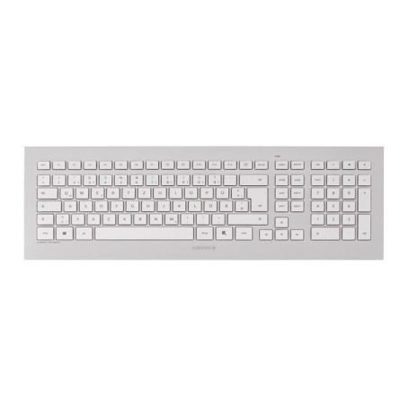 CHERRY DW 8000 tastiera Mouse incluso Ufficio RF Wireless Svizzere Argento, Bianco (JD-0310CH)