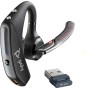 POLY Voyager 5200 Auricolare Wireless A clip Car/Home office Bluetooth Base di ricarica Nero (206110-102)