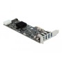 DeLOCK 89008 scheda di interfaccia e adattatore Interno PCIe, SATA, USB 3.2 Gen 1 (3.1 Gen 1) (89008)