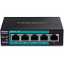 Trendnet TE-FP051 switch di rete Non gestito Fast Ethernet (10/100) Supporto Power over Ethernet (PoE) Nero (TE-FP051)