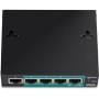 Trendnet TE-FP051 switch di rete Non gestito Fast Ethernet (10/100) Supporto Power over Ethernet (PoE) Nero (TE-FP051)