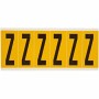 Brady 1550-Z etichetta autoadesiva Rettangolo Permanente Nero, Giallo 6 pz (044080)