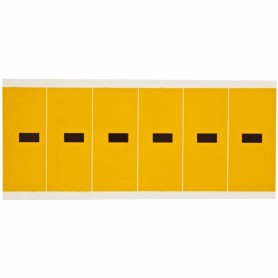 Brady 1550-DSH etichetta autoadesiva Rettangolo Permanente Nero, Giallo 6 pz (044081)