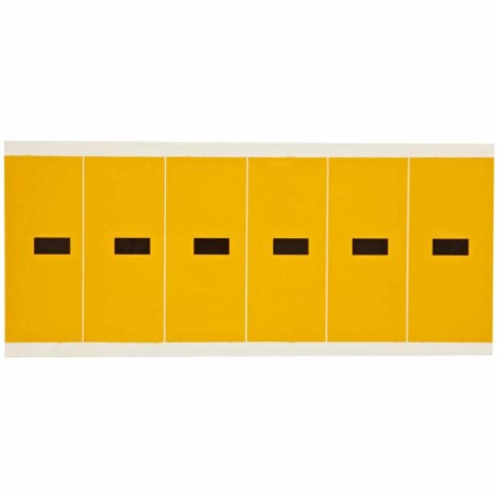 Brady 1550-DSH etichetta autoadesiva Rettangolo Permanente Nero, Giallo 6 pz (044081)