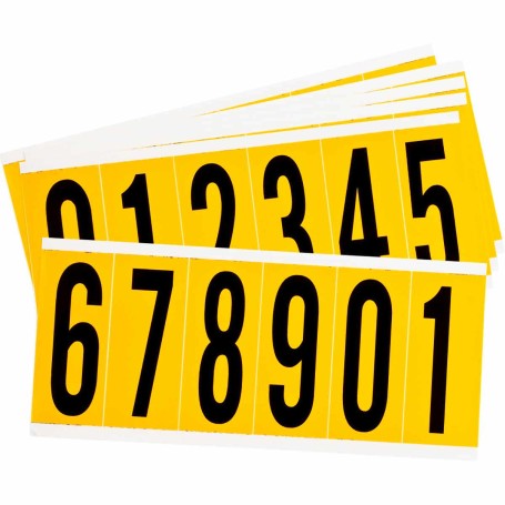 Brady 1550- KIT etichetta autoadesiva Rettangolo Permanente Nero, Giallo 150 pz (097607)