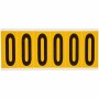 Brady 1550-0 etichetta autoadesiva Rettangolo Permanente Nero, Giallo 6 pz (044045)