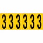 Brady 1550-3 etichetta autoadesiva Rettangolo Permanente Nero, Giallo 6 pz (044048)