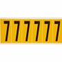Brady 1550-7 etichetta autoadesiva Rettangolo Permanente Nero, Giallo 6 pz (044052)