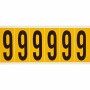 Brady 1550-9 etichetta autoadesiva Rettangolo Permanente Nero, Giallo 6 pz (044054)