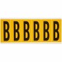 Brady 1550-B etichetta autoadesiva Rettangolo Permanente Nero, Giallo 6 pz (044056)