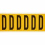 Brady 1550-D etichetta autoadesiva Rettangolo Permanente Nero, Giallo 6 pz (044058)