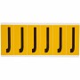 Brady 1550-J etichetta autoadesiva Rettangolo Permanente Nero, Giallo 6 pz (044064)