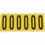 Brady 1550-O etichetta autoadesiva Rettangolo Permanente Nero, Giallo 6 pz (044069)