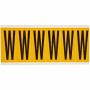 Brady 1550-W etichetta autoadesiva Rettangolo Permanente Nero, Giallo 6 pz (044077)