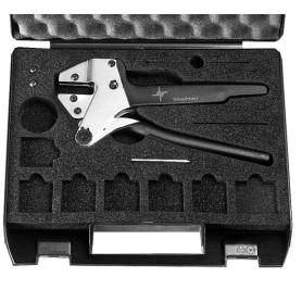 Telegärtner N00000A0017 pinza crimpatrice Nero, Argento