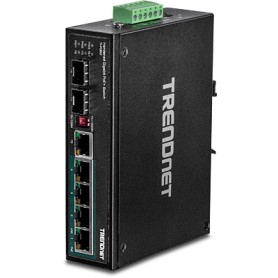 Trendnet TI-PG62 switch di rete Non gestito Gigabit Ethernet (10/100/1000) Supporto Power over Ethernet (PoE) Nero (TI-PG62)
