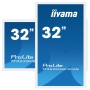 iiyama TF3239MSC-W1AG visualizzatore di messaggi 80 cm (31.5") LED 500 cd/m² Full HD Bianco Touch screen