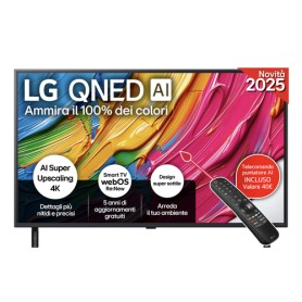 LG QNED AI 43QNED80A6B TV Serie QNED80 43'' 4K, α7 Gen8, HDR10, 20W, 3 HDMI con Game Optimizer, Smart TV WebOS 25 (43QNED80A6A.API)