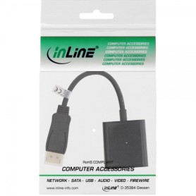 InLine 4043718126262 cavo e adattatore video 0,15 m DisplayPort DVI-D 24+1 Nero (4043718126262) (17199K)