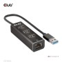 CLUB3D USB 3.2 Gen1 Type-A, 3 Ports Hub with Gigabit Ethernet (CSV-1430A)