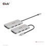 CLUB3D CSV-1547 hub di interfaccia USB 3.2 Gen 2 (3.1 Gen 2) Type-C 10000 Mbit/s Nero, Argento