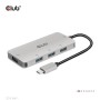 CLUB3D CSV-1547 hub di interfaccia USB 3.2 Gen 2 (3.1 Gen 2) Type-C 10000 Mbit/s Nero, Argento