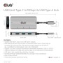 CLUB3D CSV-1547 hub di interfaccia USB 3.2 Gen 2 (3.1 Gen 2) Type-C 10000 Mbit/s Nero, Argento