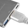 Silverstone SST-EP08C replicatore di porte e docking station per laptop USB 3.2 Gen 1 (3.1 Gen 1) Type-C Antracite