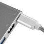 Silverstone SST-EP08C replicatore di porte e docking station per laptop USB 3.2 Gen 1 (3.1 Gen 1) Type-C Antracite