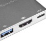 Silverstone SST-EP08C replicatore di porte e docking station per laptop USB 3.2 Gen 1 (3.1 Gen 1) Type-C Antracite