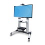 StarTech.com Carrello/supporto TV mobile su ruote per schermi piatti da 60-100" e fino a 100 kg, regolazione dell'altezza tramit (1110C-MOBILE-TV-CART)