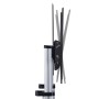 StarTech.com Carrello/supporto TV mobile su ruote per schermi piatti da 60-100" e fino a 100 kg, regolazione dell'altezza tramit (1110C-MOBILE-TV-CART)