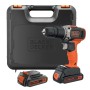 Black & Decker BCD003C2K-QW trapano 1400 Giri/min Senza chiave Nero, Rosso
